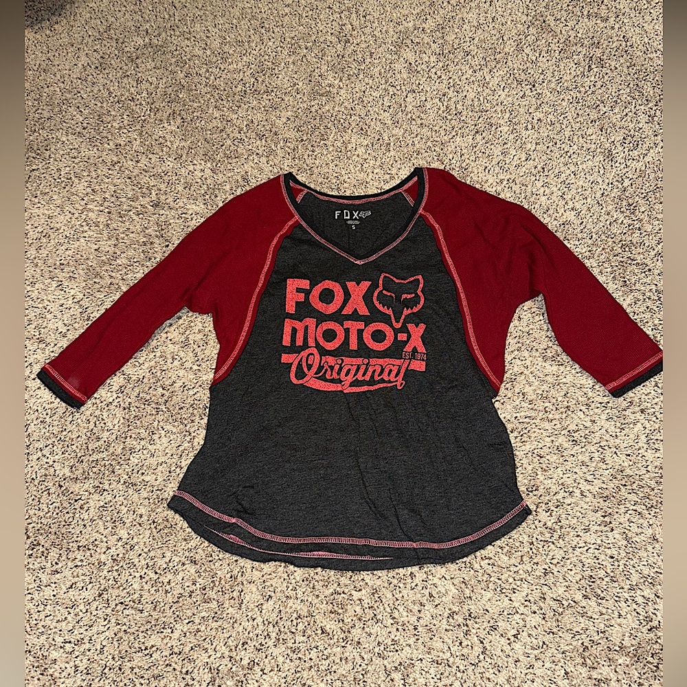 Juniors Fox Racing 3 quarter length sleeve shirt